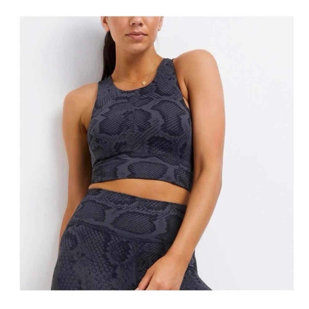 All Fenix Snake Print High Neck Sports Bra Jagger